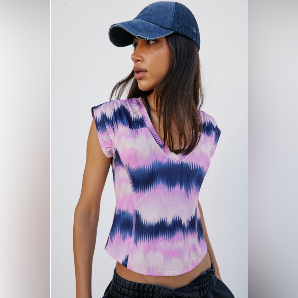 FP MOVEMENT by FREE PEOPLE True North Tee Printed TOP